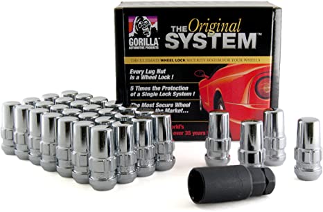 Gorilla Automotive 76605N "The System" Duplex Acorn Wheel Locks (14mm x 2.00 Thread Size) - For 8 Lug Wheels