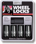 Gorilla Automotive 76641N Duplex Acorn Wheel Locks (14mm x 1.50 Thread Size) - Pack of 4,Chrome