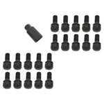 Gorilla Ball Seat Bolt Lock System Black Chrome 14 x 1.50 25mm (20 pieces set)