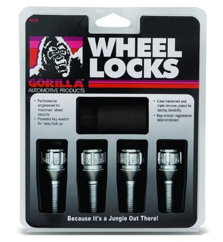 Gorilla Wheel lock System Nissan Mag Style Chrome 5-lug 12mm x 1.25